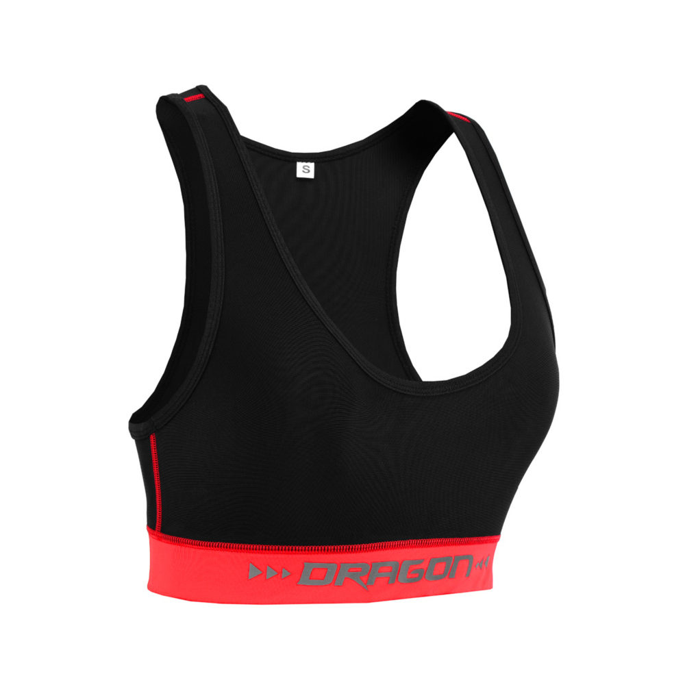 Dragon Women high Support Seamless Padded Sports Bra Red Color
