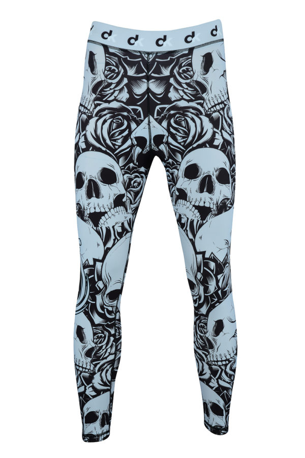 DRAGON MMA Compression SKULL Pants Fitness Training Tights Sports Workout